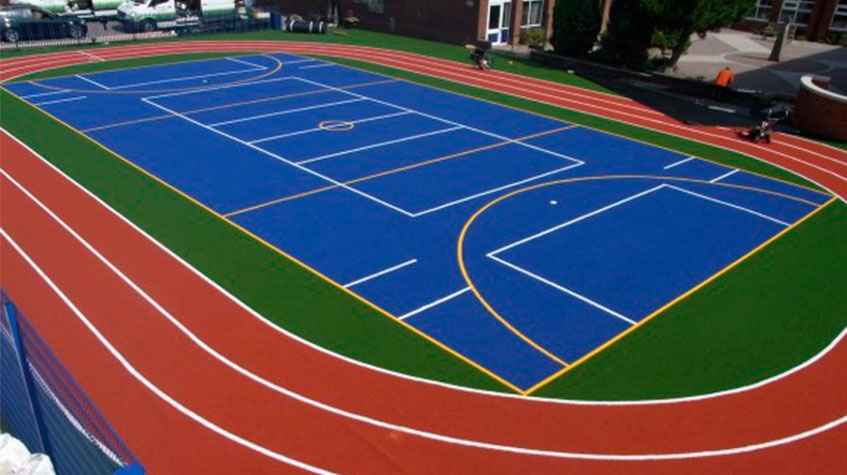 Rehabilitación y pintura de pavimentos deportivos